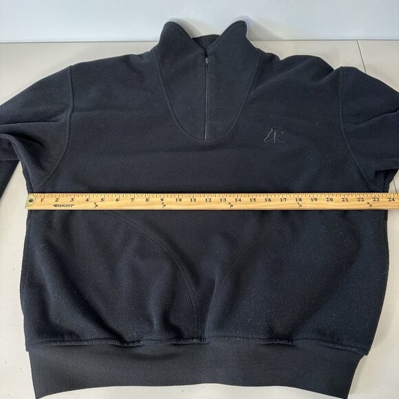 Zero Restriction Wind Stopper Pullover Black 1/4 Zip Vintage Medium - Picture 8 of 12